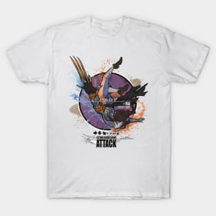 VEGA: FLYING BARCELONA ATTACK - LAVENDER/BLACK T-Shirt